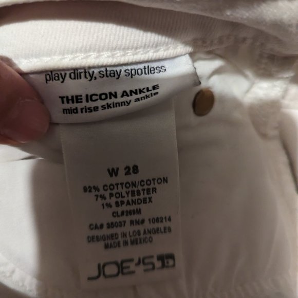 Joe's Jeans white Icon Ankle Jeans 28 - Picture 5 of 5